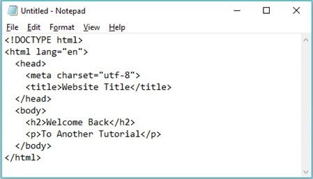 HTML File Text Editor – How to Open Web Page Code in Windows Notepad